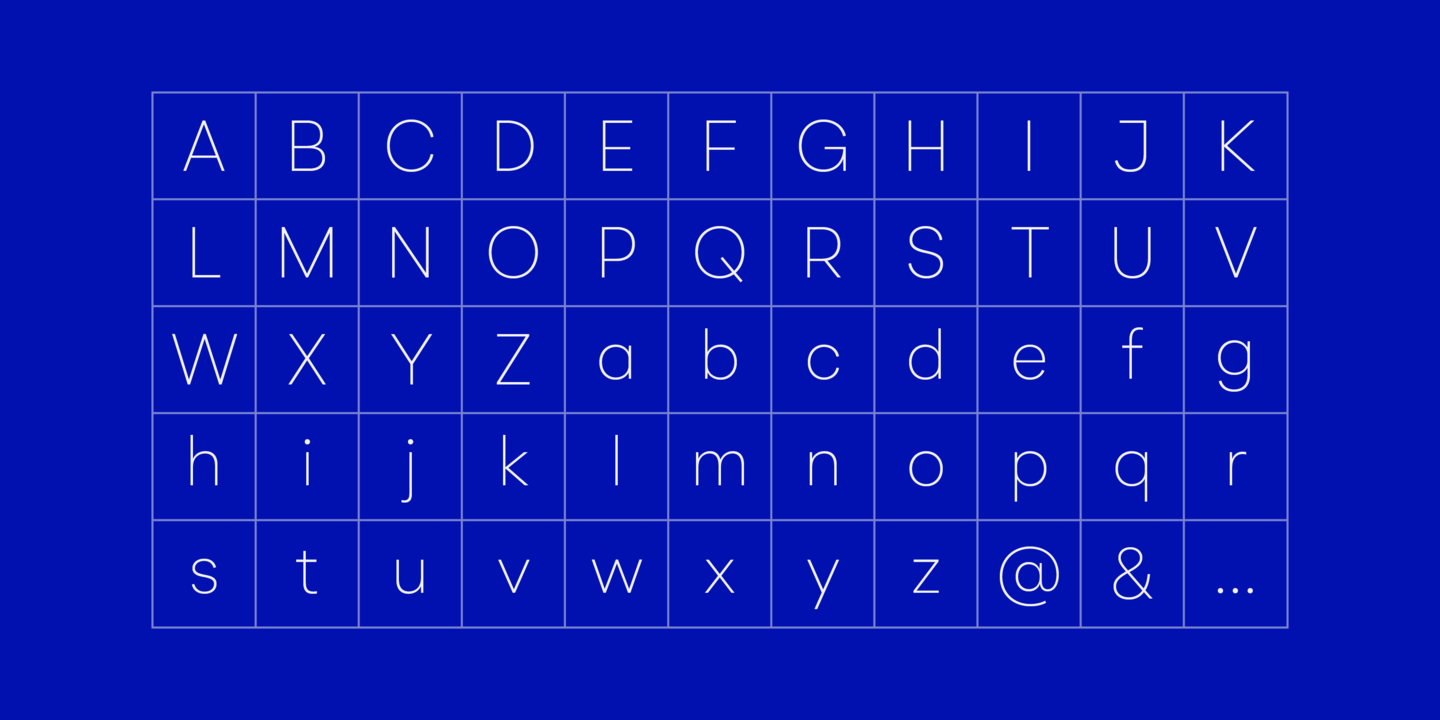 BR Omega Thin Italic Font preview